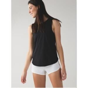 Lululemon Sculpt Tank Top Size 8 Mesh Key Hole Back Yoga Athletic